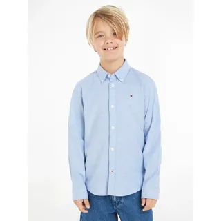 Tommy Hilfiger Kids Oxford Langarmhemd Calm Blue 8 Jahre