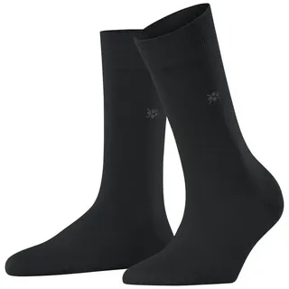 Burlington Damen Socken Bloomsbury So Wolle Baumwolle einfarbig 1 Paar, Schwarz Black 3000, 36-41 - 36-41
