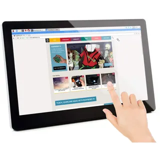 Waveshare 11.6inch Capacitive Touch Screen LCD with Case and Toughened Glass Cover 1920×1080 HDMI IPS Display Fully Laminated Screen Supports Raspberry Pi Jetson Nano PC