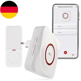 EMOS Gosmart - Smart Home Funkklingel/Türklingel Set Mit App - Wifi - Kabellos,