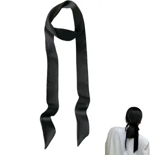 Satin Gürtel aus Seidentuch Stoff,Vielseitiger Seidenschal Taillengürtel,Einfarbiger Seidenhalstuch,Lange Schal für Kleider,Krawatte,Skinny Scarf,Lange Damenband,Weicher,Elegante Kleid Bund Zubehör - Einheitsgröße