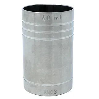 DanDiBo Ambiente Jigger 2cl 4cl Doppelmessbecher Messbecher Cocktail 20 ml 40 ml Edelstahl Barmaß Dosierer Alkohol Zertifikat Bar