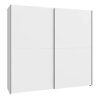 Forte Schwebetürenschrank Schach&Matt 200 x 190 cm Dekor Weiß