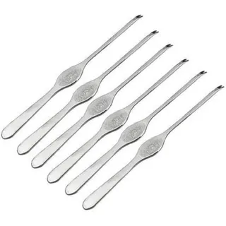 Lacor 6 HUMMERGABEL, ROSTFREI, Edelstahl, Silber, 8.5 X 0.5 X 0.3 cm