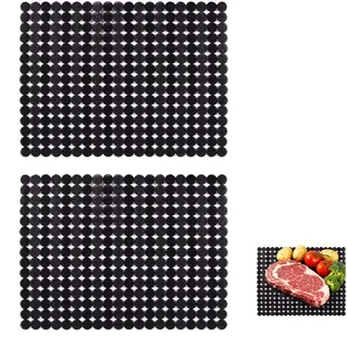 2 Stück Spülbeckeneinlage 40x30 cm PVC Zuschneidbare Spülbeckenmatte Spülbecken Schutzmatte für Küche und Bad Schwarz