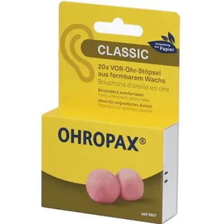 OHROPAX  Classic Wachs Vor-Ohr Stöpsel 20 Stück , PZN 19412604