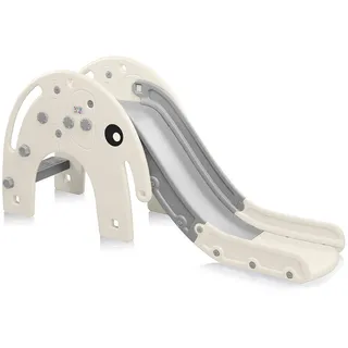 BABY VIVO Rutsche Elefant Grau/Weiß