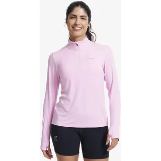 Impulse Half-zip Top Damen Pink Melange, Größe:2XL - Damen > Oberteile > Longsleeves - Rosa