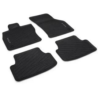 Volkswagen Passform-Fußmatten Golf 8 VIII (4 St), für VW Golf Limousine, Gummifußmatten vorne und hinten, rutschfest, abwaschbar, 5H1061500 82V schwarz