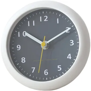 Sharplace wasserdichte Badezimmer-Uhr Mini Badezimmeruhr mit Silikagel Saugnäpfe zum Aufhängen, Funk-Badezimmeruhr, Küchenuhr, Baduhr, Quarz-Uhrwerk, feuchtigkeitsabweisend, 148 mm Tiefgrau