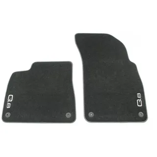 Audi 4M8061275CMNO Fußmatten Premium Velours Textilfußmatten 2X Stoffmatten vorn, schwarz, mit Q8 Schriftzug