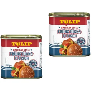 TULIP Wurstkonserve Frühstücksfleisch 340g American Style Original Dosenfleisch Konserve, 340 g, Frühstücksfleisch