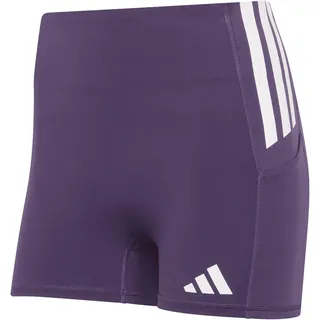 adidas Adizero kurze Laufleggings Damen aurora plum M/5"