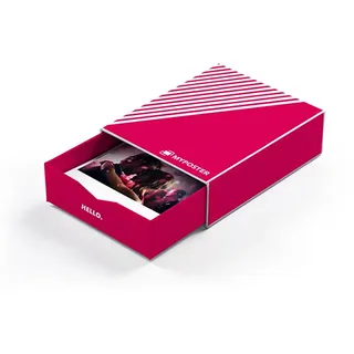 Bilderbox mit 10 Fotos im Design "Hello Pink"