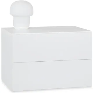 CARO-Möbel Nachtschrank ANNI 42 x 29 x 30 cm Weiß