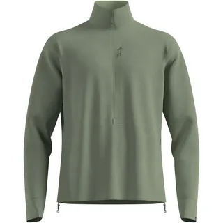 Odlo Herren Grid Fleece Pullover (Größe M, oliv)