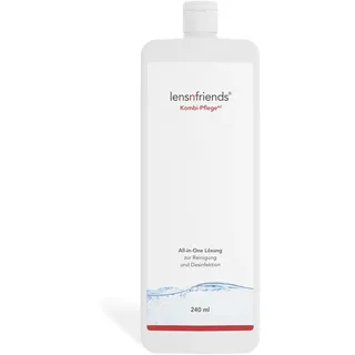 lensnfriends KombipflegeAZ Universallösung - All in one Lösung zur Reinigung und Desinfektion (240ml) früher COOL