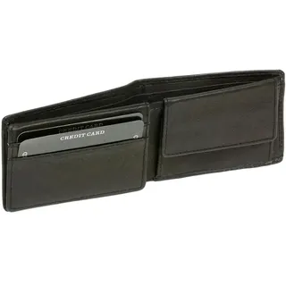 LEAS Klassische Minibörse RFID schwarz