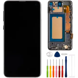 E-YIIVIIL Neuer Ersatz TFT Display Kompatibel mit Samsung Galaxy S10E SM-G970F SM-G970U 5.8" LCD Display Touch Screen Assembly with Tools Fingerprint not Supported(with Frame)