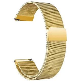 LYYLTX Edelstahl Mesh Uhrenarmband Metall Ersatz Armband Magnetverschluss Smartwatch Schnellverschluss Watch Uhren Ersatzband Für Damen Herren 14mm 16mm18mm 20mm 22mm 24mm - 14mm