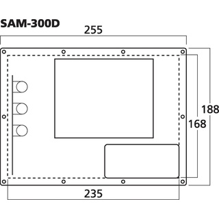 Monacor SAM-300D Einbauverstärkermodul 300W