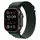 GPS + Cellular 49 mm Titangehäuse schwarz, Alpine Loop Armband dunkelgrün L