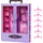 Puppenmöbel Kleiderschrank lila/rosa HJL65