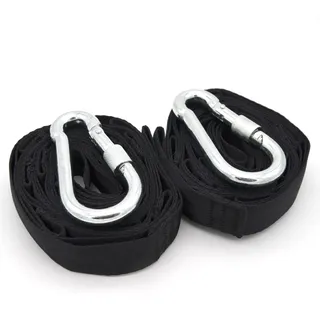 AMANKA 300kg Hängematten Befestigung 2 Gurte 280x2,5cm Baum Aufhängung Schwarz