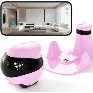 EBO Air 2 Begleitroboter (Robin Pink), Süße Optik, Fernstreicheleinheit & Echtzeitpflege