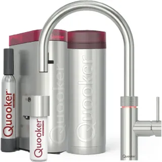 quooker deutschland gmbh Quooker Flex Set mit PRO3 Reservoir & CUBE Voll-Edelstahl **inkl. CUBE Filter Starter Set** 3XRVSCUBE *inkl. - Orange