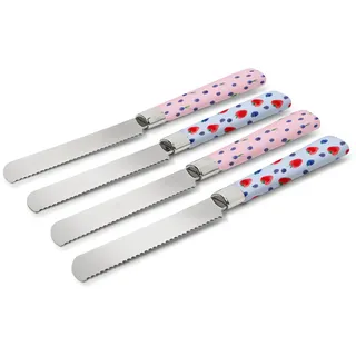 Tchibo - 4 Frühstücksmesser - silber