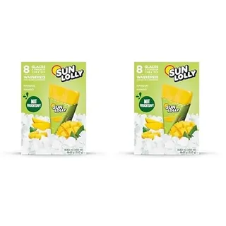 Sun Lolly Wassereis Mango (8 x 60ml) (Packung mit 2)