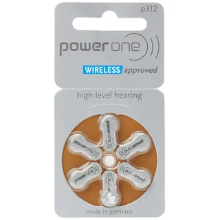 Power one Hörgerätebatterie p312 170 mAh 6 St.