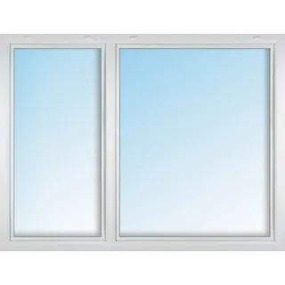 Meeth Kunststofffenster 160 x 90 cm 2-flg. Dreh-Kipp/Dreh-Kipp links weiß