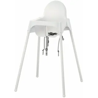IKEA ANTILOP Kinderstuhl mit Sitzgurt weiß/weiß