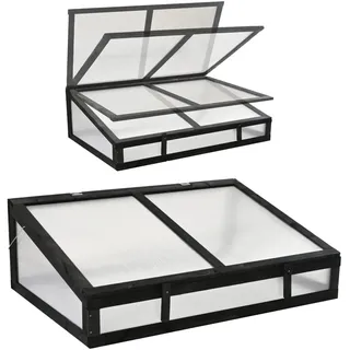 Trutzholm Frühbeetaufsatz 120 x 80 x 42 cm Schwarz