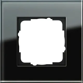 Gira Abdeckrahmen 1f. sw-glas 021105