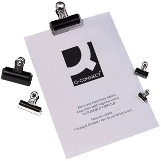 Q-Connect Briefklemmer 32mm VE=10 Stück schwarz