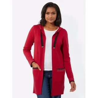 Inspirationen WITT WEIDEN Long-Strickjacke in rot | Gr.: 38