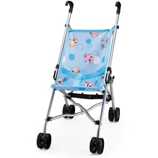 Puppenbuggy, Buggy, Puppenwagen mit intergrierten Sicherheitsgurt, faltbar, leichtes Schieben