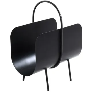 Haku-Möbel HAKU Möbel Zeitungsständer 22586 schwarz Metall, DIN A4 quer, 1 St.