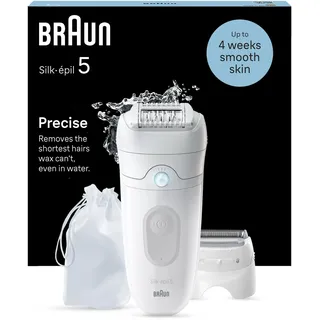 Braun Silk-épil 5 5-041 Epilierer, Weiß/Grau