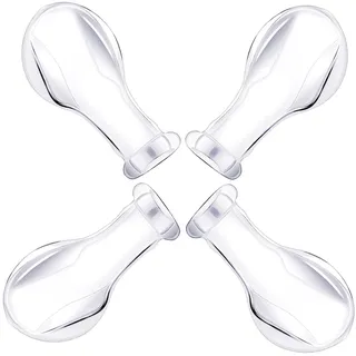 Somniumnight Schnullernippel in Erwachsenengrößen: Ersatzsauger aus Silikon – Vorteilspack mit Etui, 4er-Pack, Größe 6