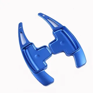 SADHADAH Schaltwippen Für Mercedes Für Benz A-Klasse A180 A200 A220 A250 W176 2013-2015 Schaltwippen Aluminiumlegierung Auto Lenkrad Schaltwippe 2 STÜCKE Schaltwippen Verlängerung(Blau)