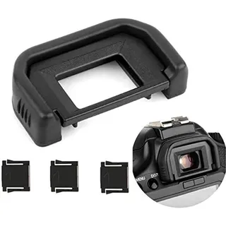 Fotover Augenmuschel Okularmuschel Okular Sucher für Canon EOS 77D 800D 760D 750D 700D 650D 600D 550D 500D 450D 400D 300D 200D 1300D Kameras Ersetzt Canon EF Okular mit Blitzschuhabdeckung(3 Stück)