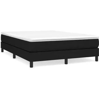 vidaXL Boxspringbett 140 x 200 cm schwarz