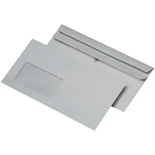 Briefumschläge DIN Lang, mit Fenster, selbstklebend, Umweltschutzpapier, 1000 St