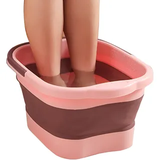 Nupaque Fußbad | Fußbad Mit Massagefunktion Faltbare Fußbadewanne | Fußwanne Fussbadewanne Mit Massage | Fußbadebecken Mit Griff Tragbares Fussbad Zur Linderung Von Stress An Den Füßen