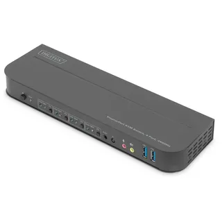 Digitus DS-12890 4 Port KVM-Extender DisplayPort®, HDMI Maus, Tastatur 3840 x DP in, 1 x DP/HDMI out