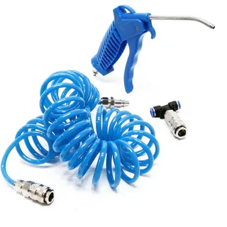 Wiltec Druckluft Reinigungspistole 5m Druckluftschlauch